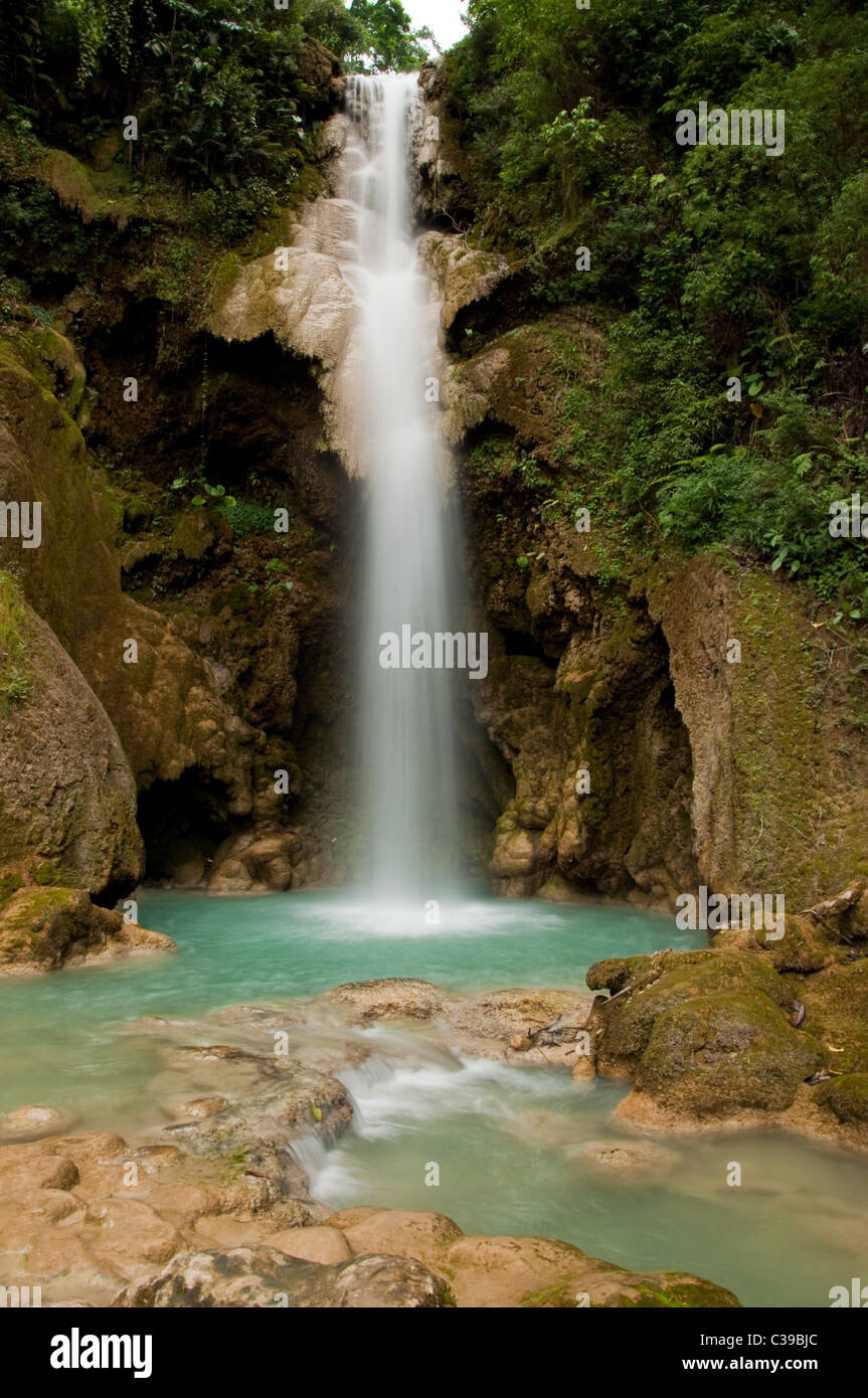 Kuang Si cascate in Laos Foto Stock