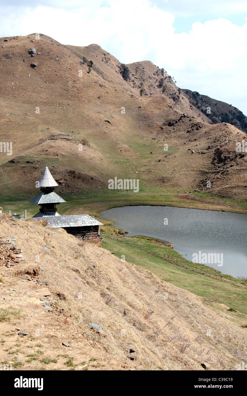 Lago Prashar,Mandi distretto di Himachal Pradesh, India Foto Stock