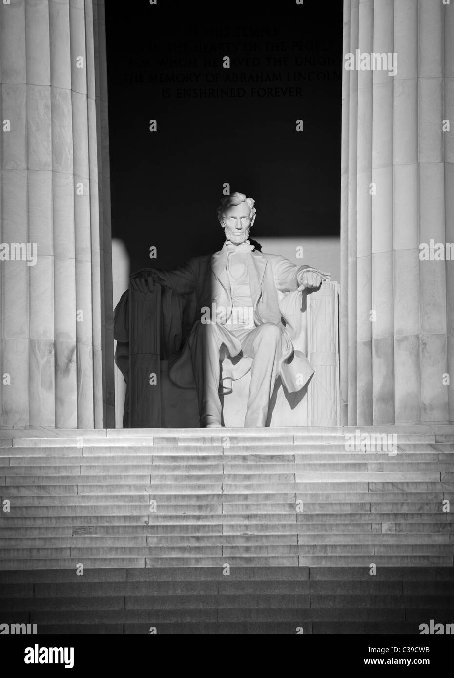 Il Lincoln Memorial presso il National Mall di Washington Foto Stock