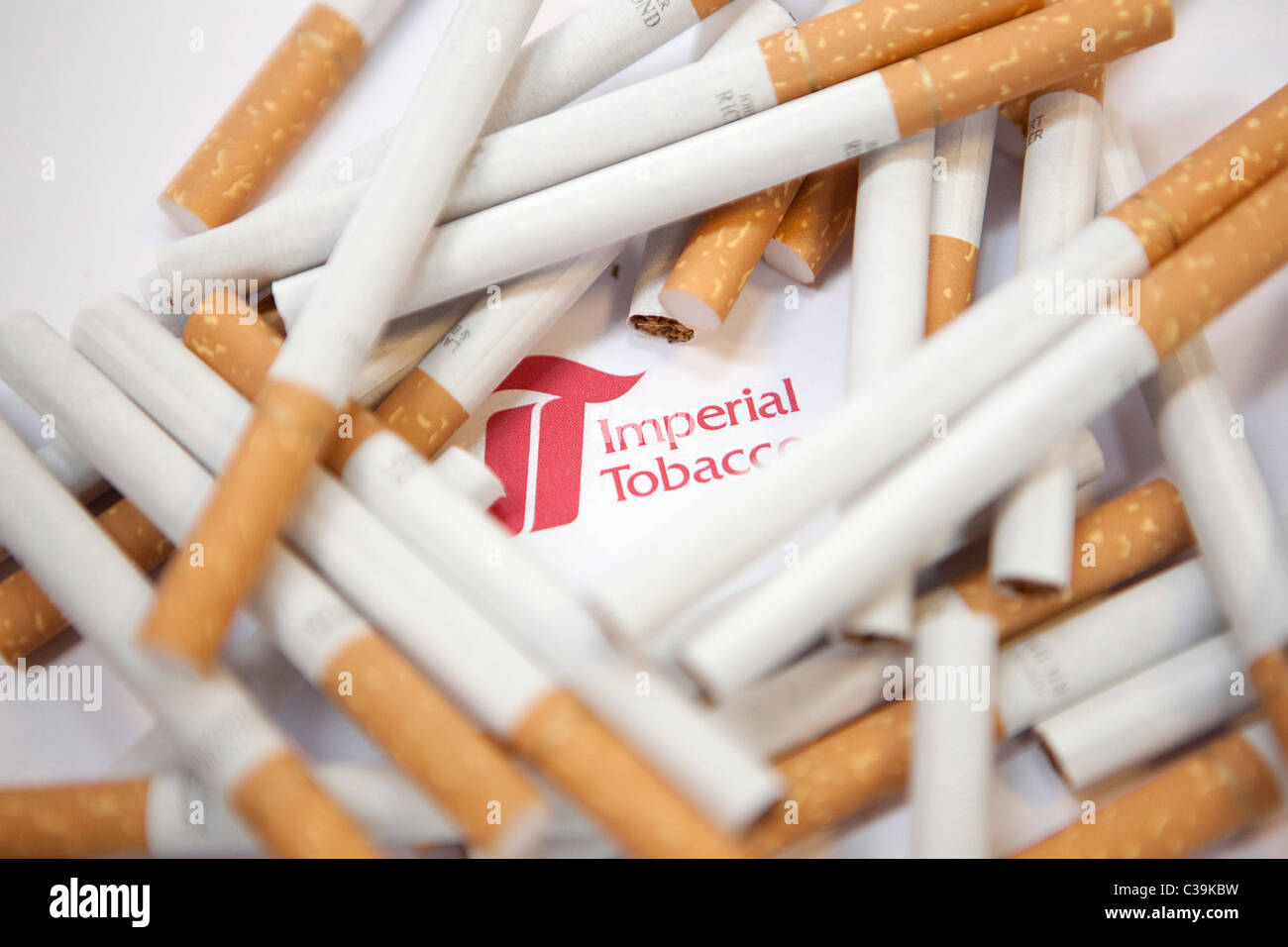 Imperial Tobacco logo e sigarette. Foto Stock
