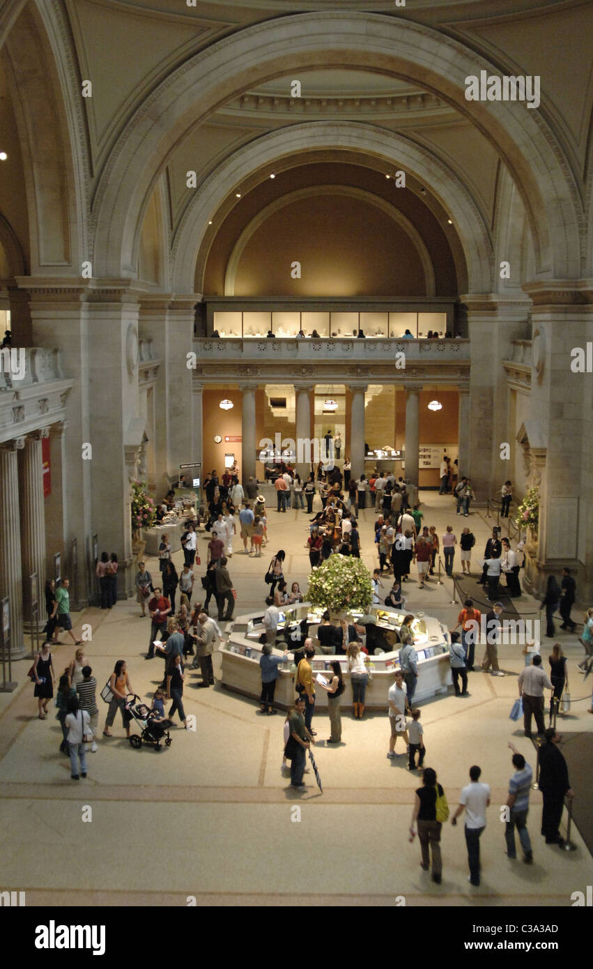 Metropolitan Museum of Art. Vista interna. New York. Stati Uniti. Foto Stock