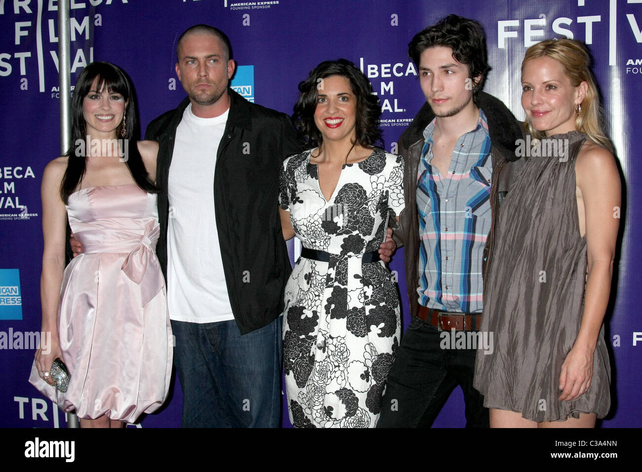 Michelle Borth, Desmond Harrington, Jac Schaeffer, John Patrick Amedori e Emma Caulfield ottava edizione del Tribeca Film Festival - Foto Stock