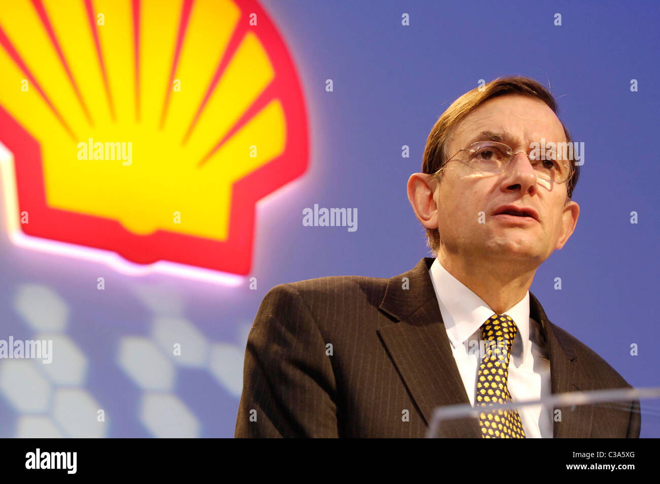 Nella foto: Ex Royal Dutch Shell CEO di Jeroen Van Der Veer. Foto Stock