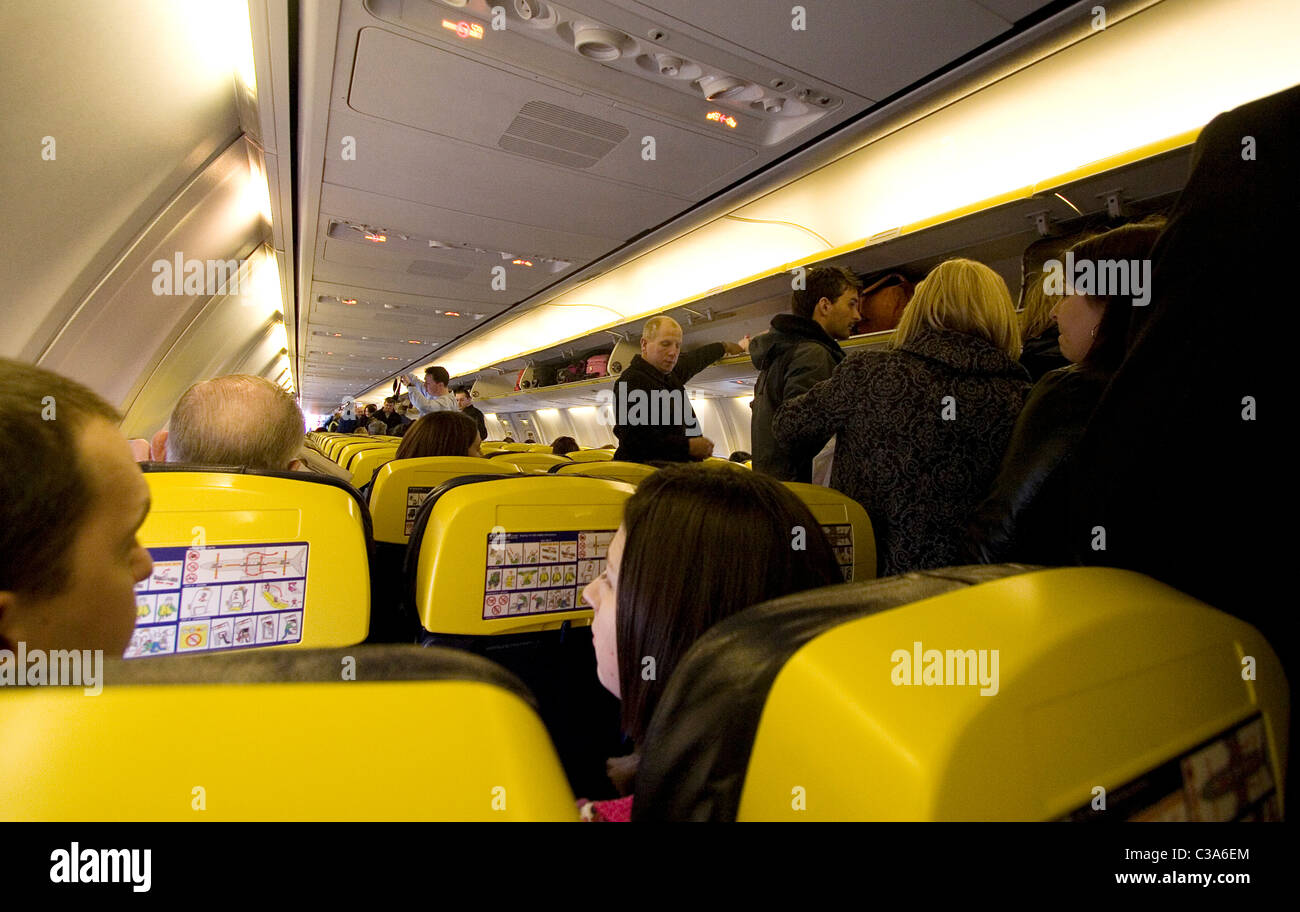 Un aereo Ryanair a Knock aeroporto, West Ireland Foto Stock