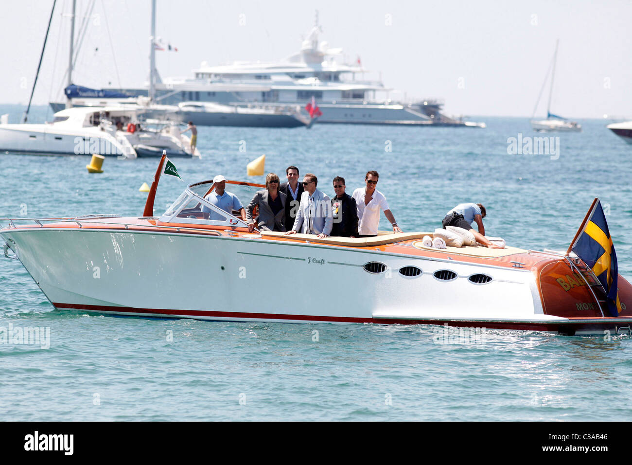 Martin Kemp, Steve Norman, Tony Hadley, Gary Kemp e John Keeble di Spandau Ballet 2009 Festival Internazionale del Cinema di Cannes - Foto Stock