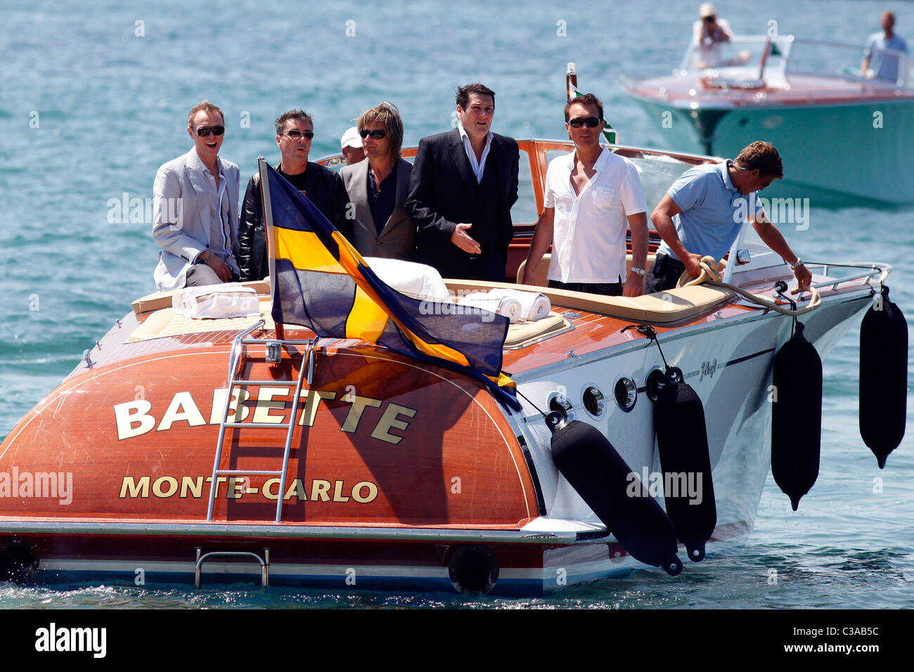 Martin Kemp, Steve Norman, Tony Hadley, Gary Kemp e John Keeble di Spandau Ballet 2009 Festival Internazionale del Cinema di Cannes - Foto Stock