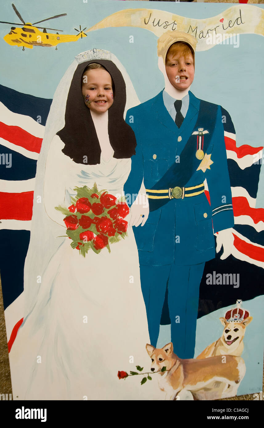Royal Wedding Street Party a Londra Foto Stock