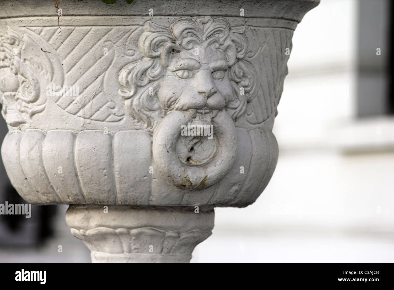 Giardino ornamentale urn, Notting Hill, London, England, Regno Unito Foto Stock