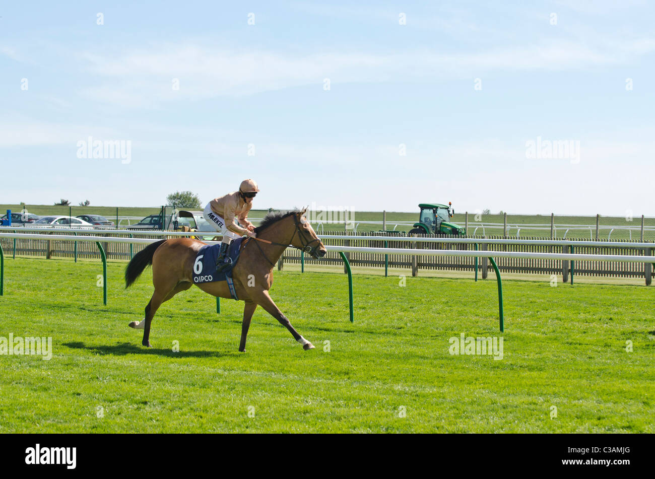 William Buick su 'Io sono un Sognatore ' fino a cavallo per il Qatar Bloodstock Dahlia Stakes 2011 Newmarket Uk Foto Stock