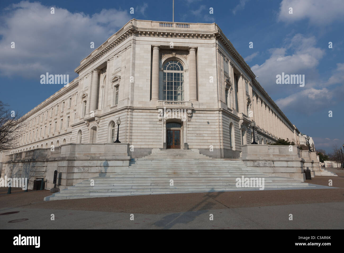 Il senato di Russell ufficio edificio sulla collina del Campidoglio di Washington DC. Foto Stock