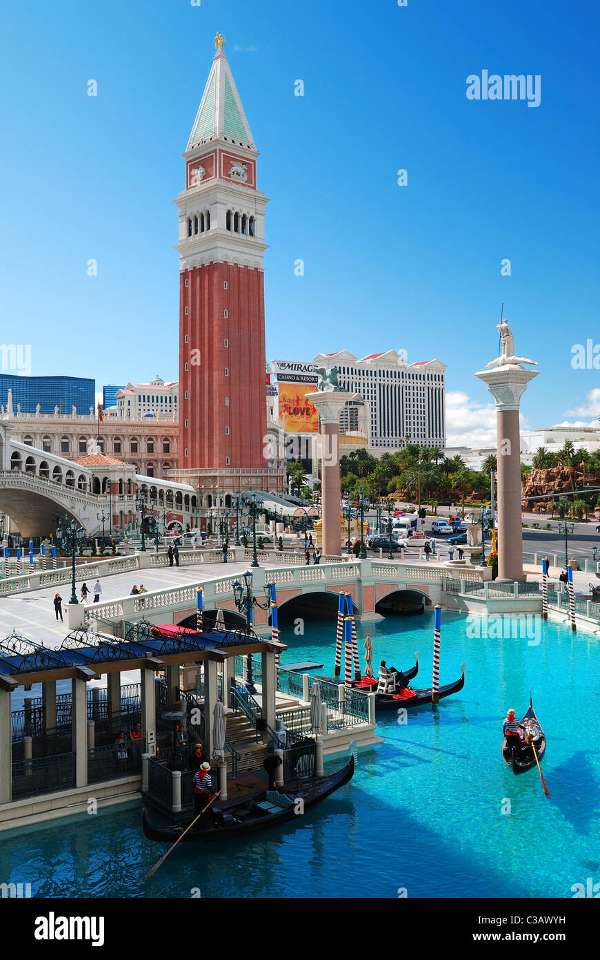 Il Venetian Hotel e Casinò di Las Vegas. Foto Stock