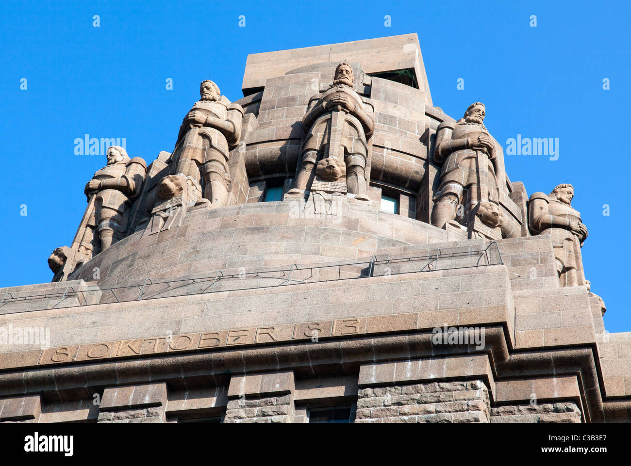 Monumento alla battaglia delle nazioni - Völkerschlachtdenkmal, Lipsia, Sassonia, Germania Foto Stock