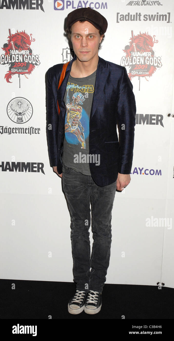 Ville Valo di lui Metal Hammer Golden Gods Awards a Indigo all'O2 Arena di Londra - Inghilterra - 15.05.09 Foto Stock