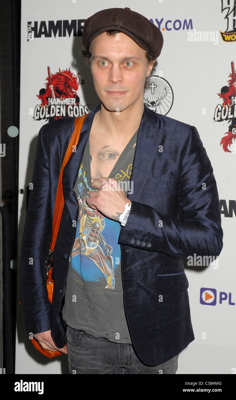 Ville Valo di lui Metal Hammer Golden Gods Awards a Indigo all'O2 Arena di Londra - Inghilterra - 15.05.09 Foto Stock