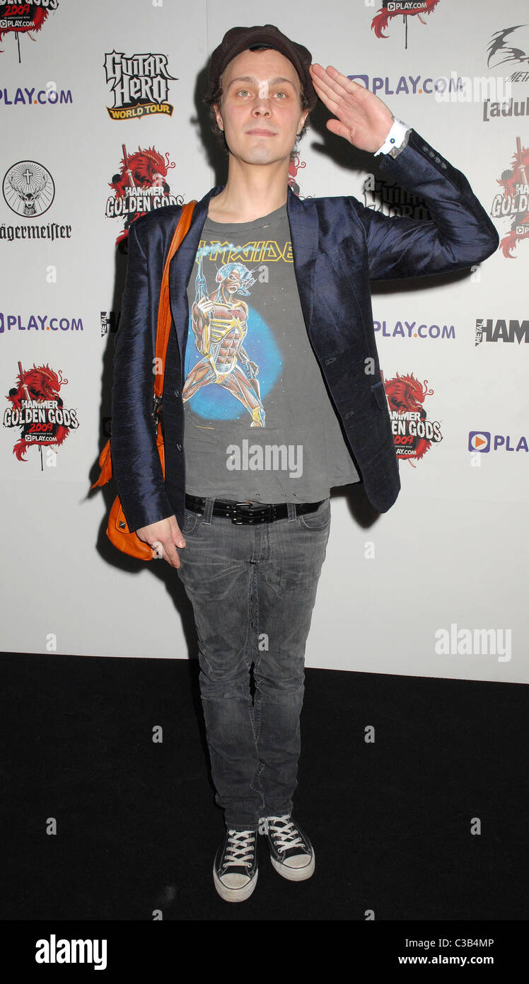 Ville Valo di lui Metal Hammer Golden Gods Awards a Indigo all'O2 Arena di Londra - Inghilterra - 15.05.09 Foto Stock