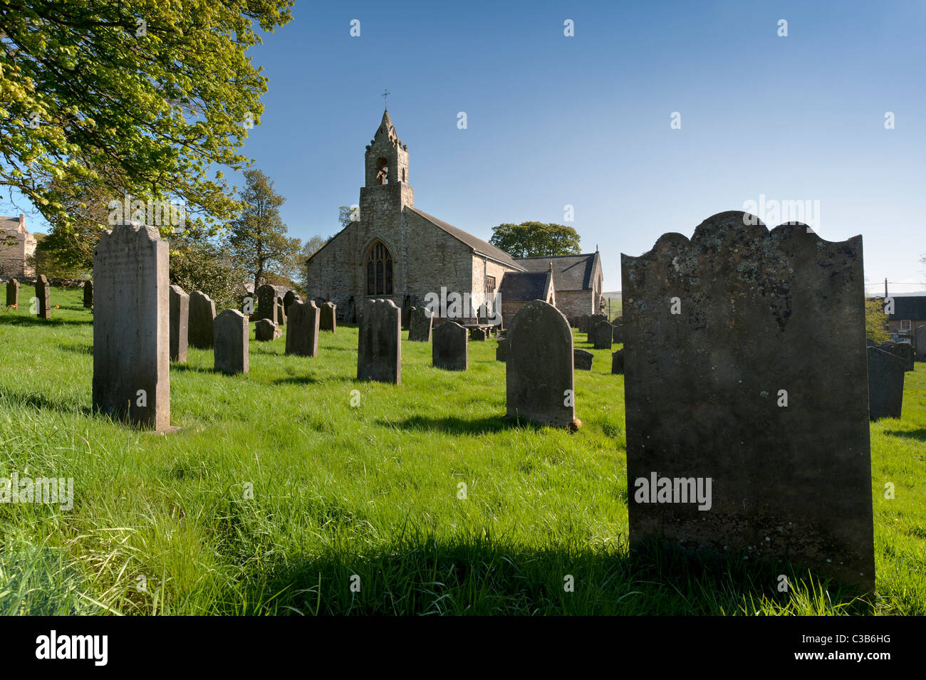 St Cuthbert chiesa Parrocchiale, Elsdon Foto Stock