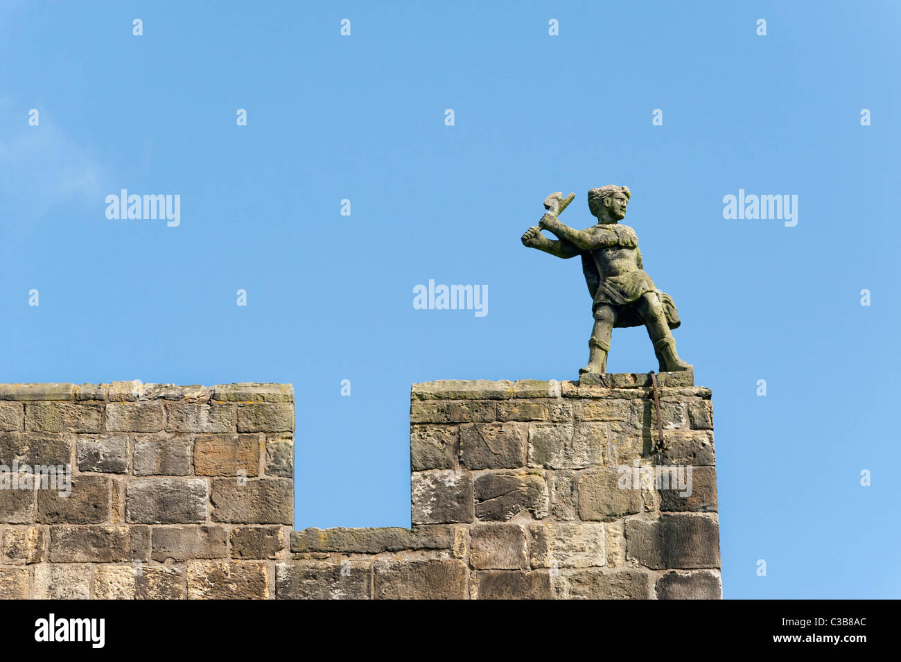 Dettaglio da Alnwick Castle Foto Stock