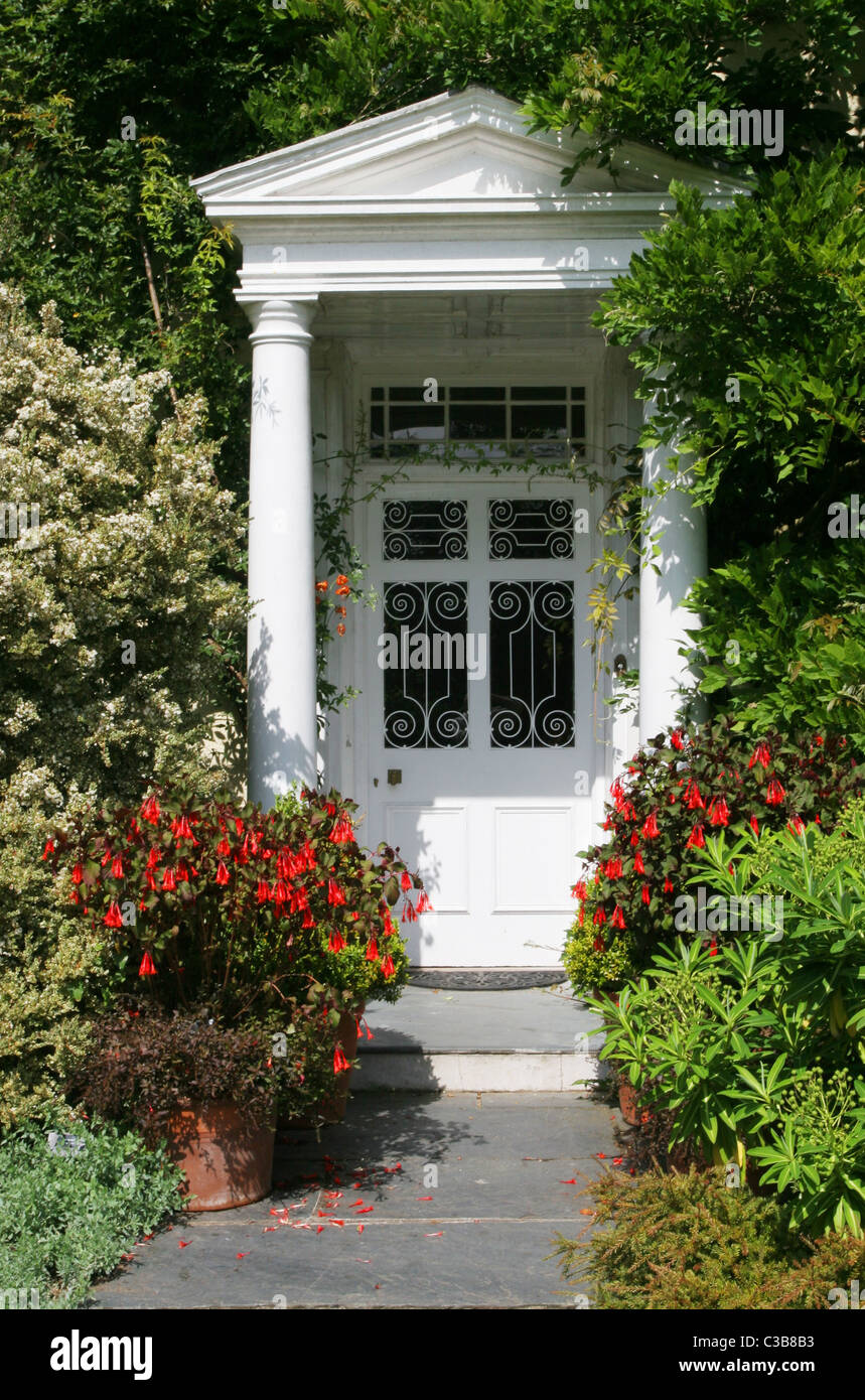 Classic porta di ingresso Foto Stock