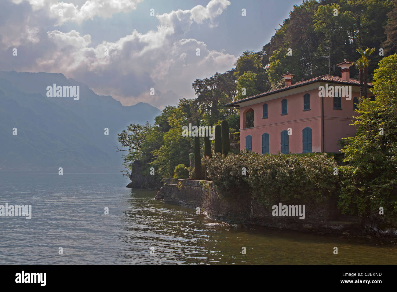 Berühmtes Dorf am Lago di Como Foto Stock