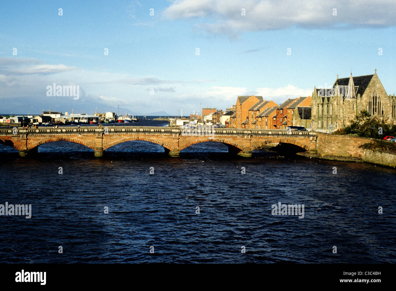 Ayr, nuovo ponte 1788, Fiume, Ayr Scozia Scottish ponti fiumi REGNO UNITO Foto Stock