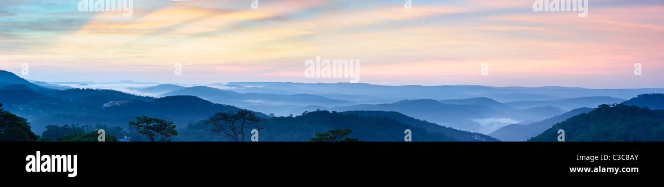 Blue Ridge Mountains. Vista panoramica Foto Stock