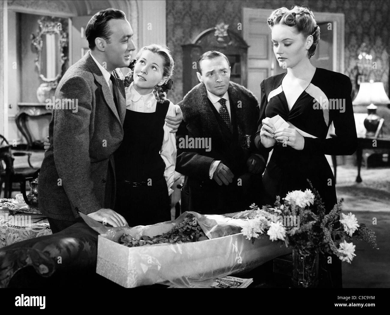 CHARLES BOYER, Joan FONTAINE, Peter Lorre, Alexis Smith, la costante di Ninfa, 1943 Foto Stock