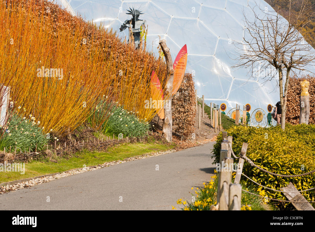 Eden Project Regno Unito - Benvenuto a nuovi usi per le colture Foto Stock