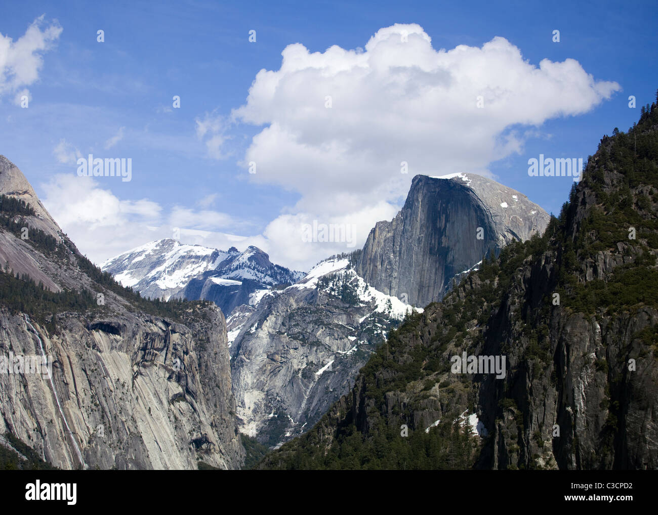 Il parco nazionale di Yosemite's Half Dome Foto Stock