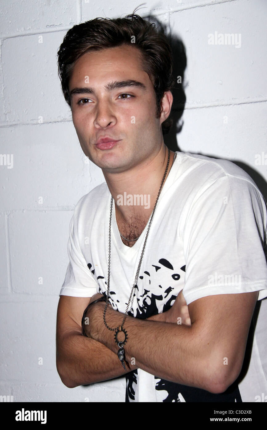 Ed Westwick assiste il M.A.C. Partito svoltasi a Richard Phillips Studios di New York City, Stati Uniti d'America - 15.07.09 Foto Stock