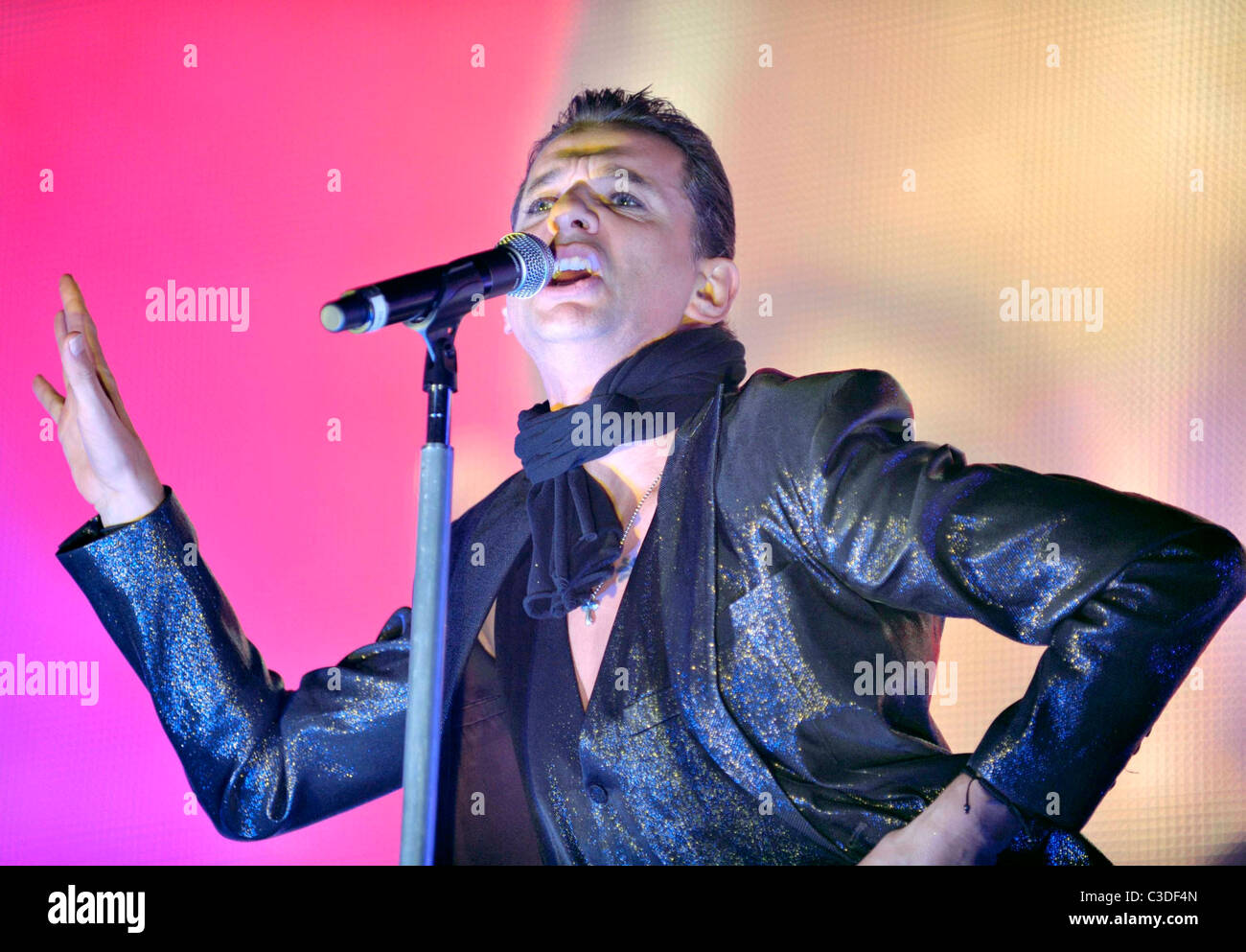 Dave Gahan Depeche Mode performing live presso il Molson anfiteatro di Toronto Canada - 07.24.09 Foto Stock