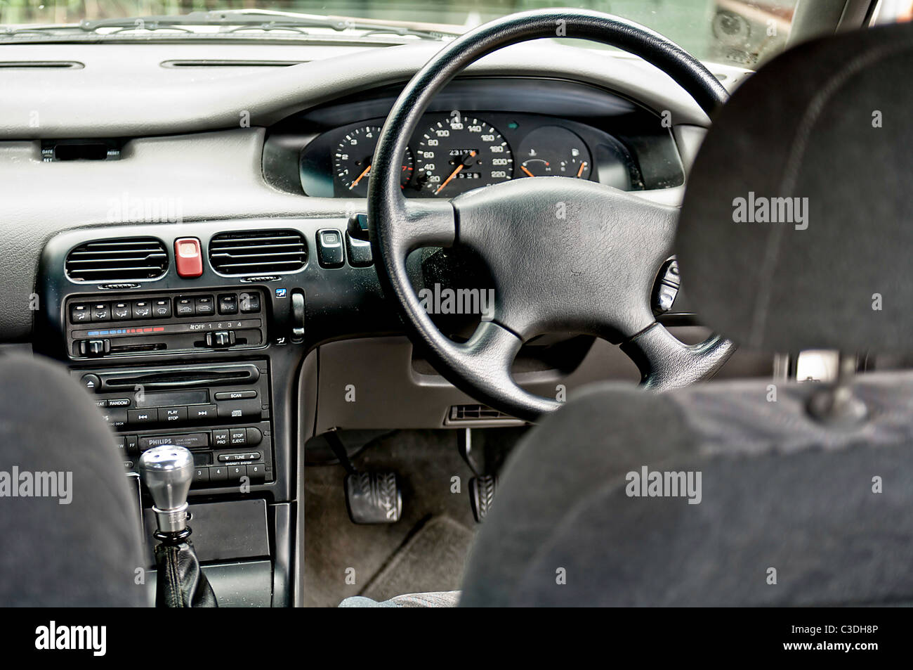 Interno di un automobile Foto Stock