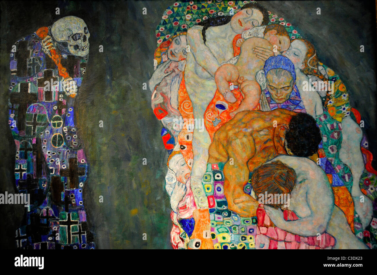 La morte e la vita 1910/1915, Gustav Klimt. Leopold Museum di Vienna. Austria Foto Stock
