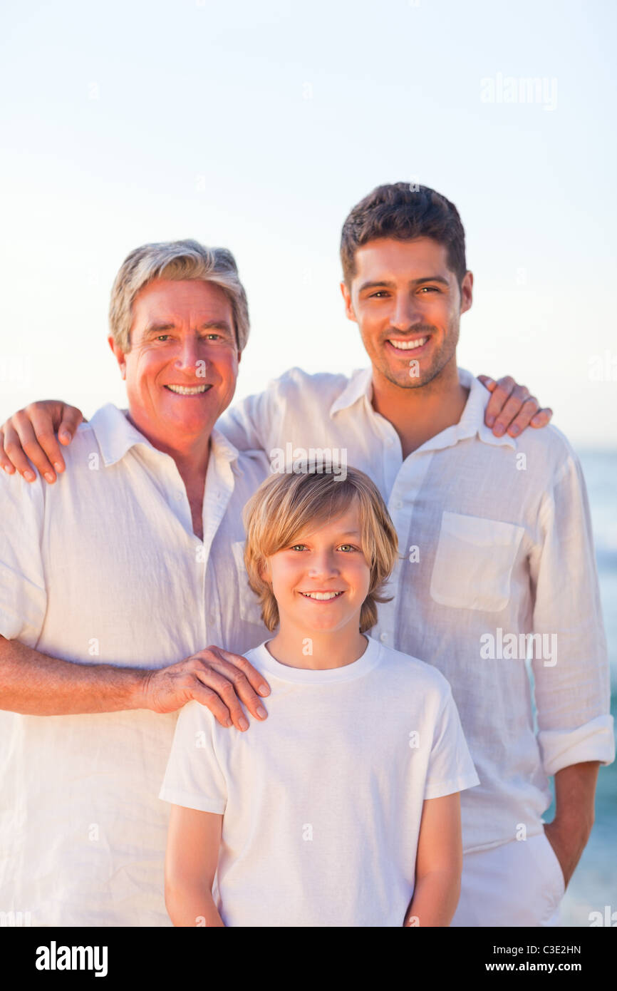 Ritratto di una famiglia Foto Stock