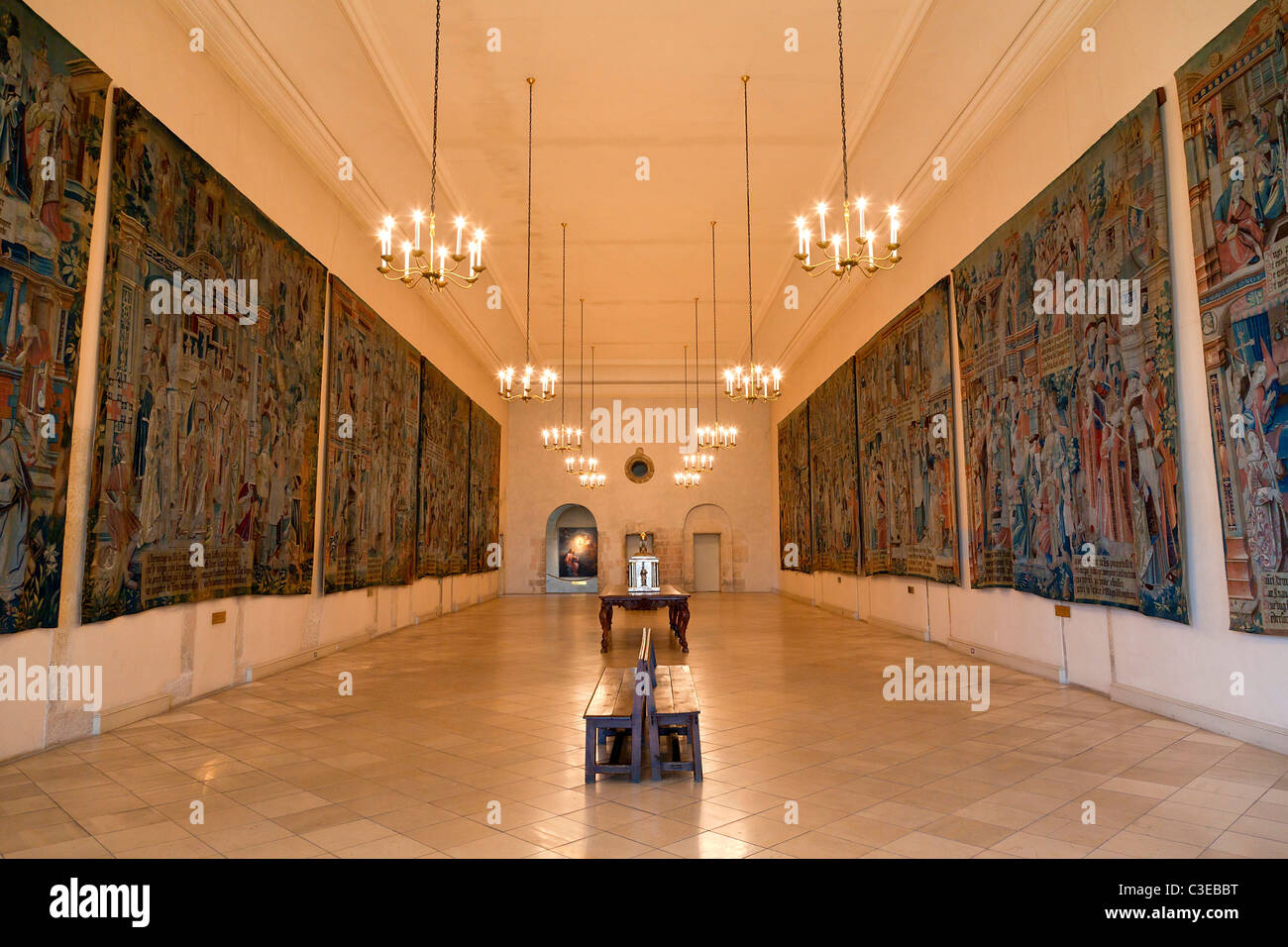 L'Europa, Francia, Marne (51), di arazzi della vita di Saint Remi Saint Remi Museum, Reims Foto Stock