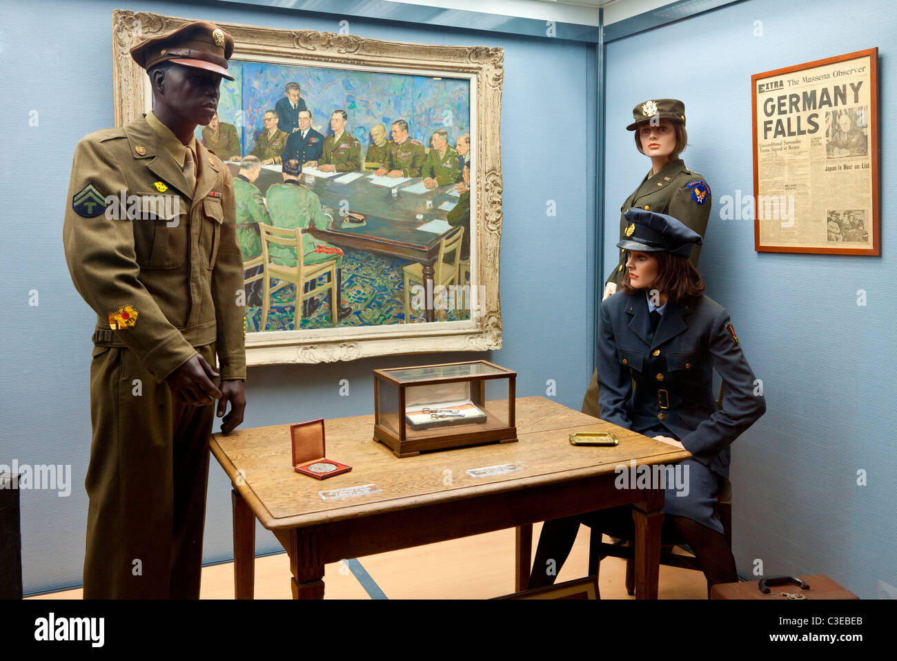 Reims, Museo di riscatto (Musee de la Reddition) Foto Stock