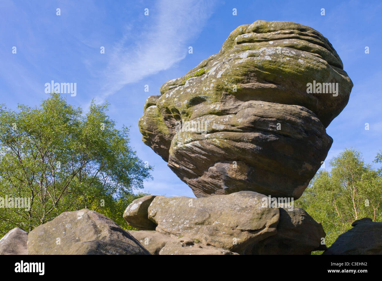 Brimham Rocks, North Yorkshire; Inghilterra Foto Stock