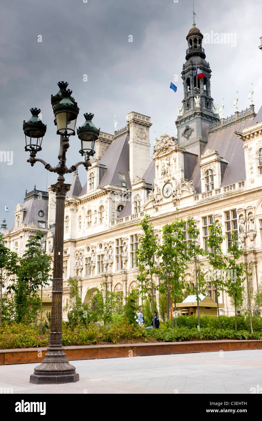 Hotel de Ville Parigi Francia Foto Stock