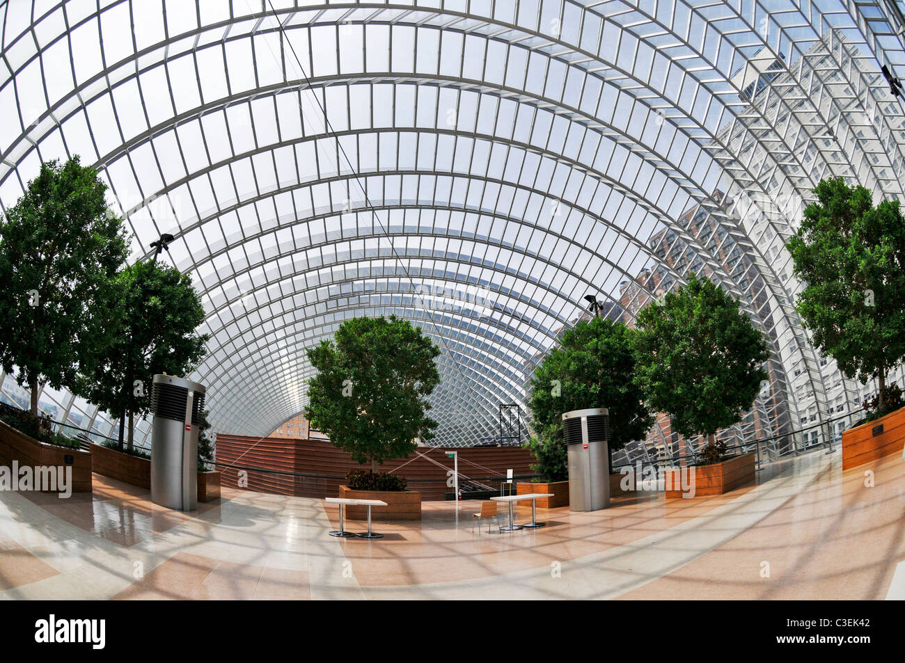 Sky-alta giardino interno, il roof garden, Philadelphia, Pennsylvania, PA, Stati Uniti d'America Foto Stock
