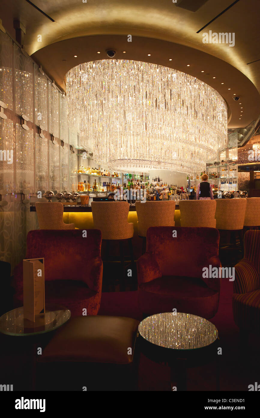 Lampadario Bar nella cosmopolita, Las Vegas, Nevada. Foto Stock