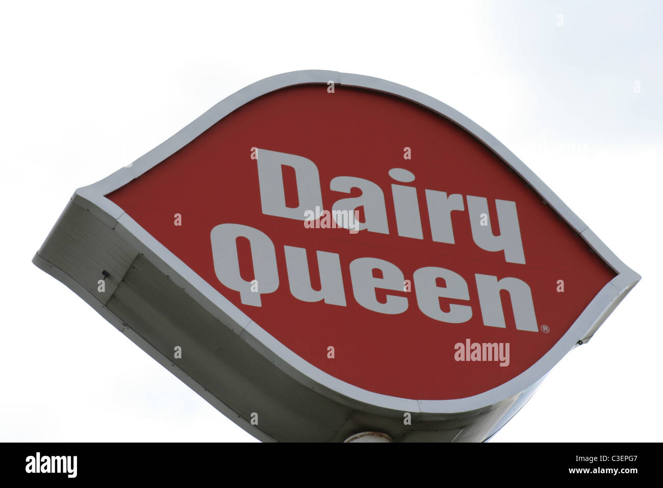 Dairy Queen segno parte della nostra cultura pop e di estate gelato fantasia Foto Stock