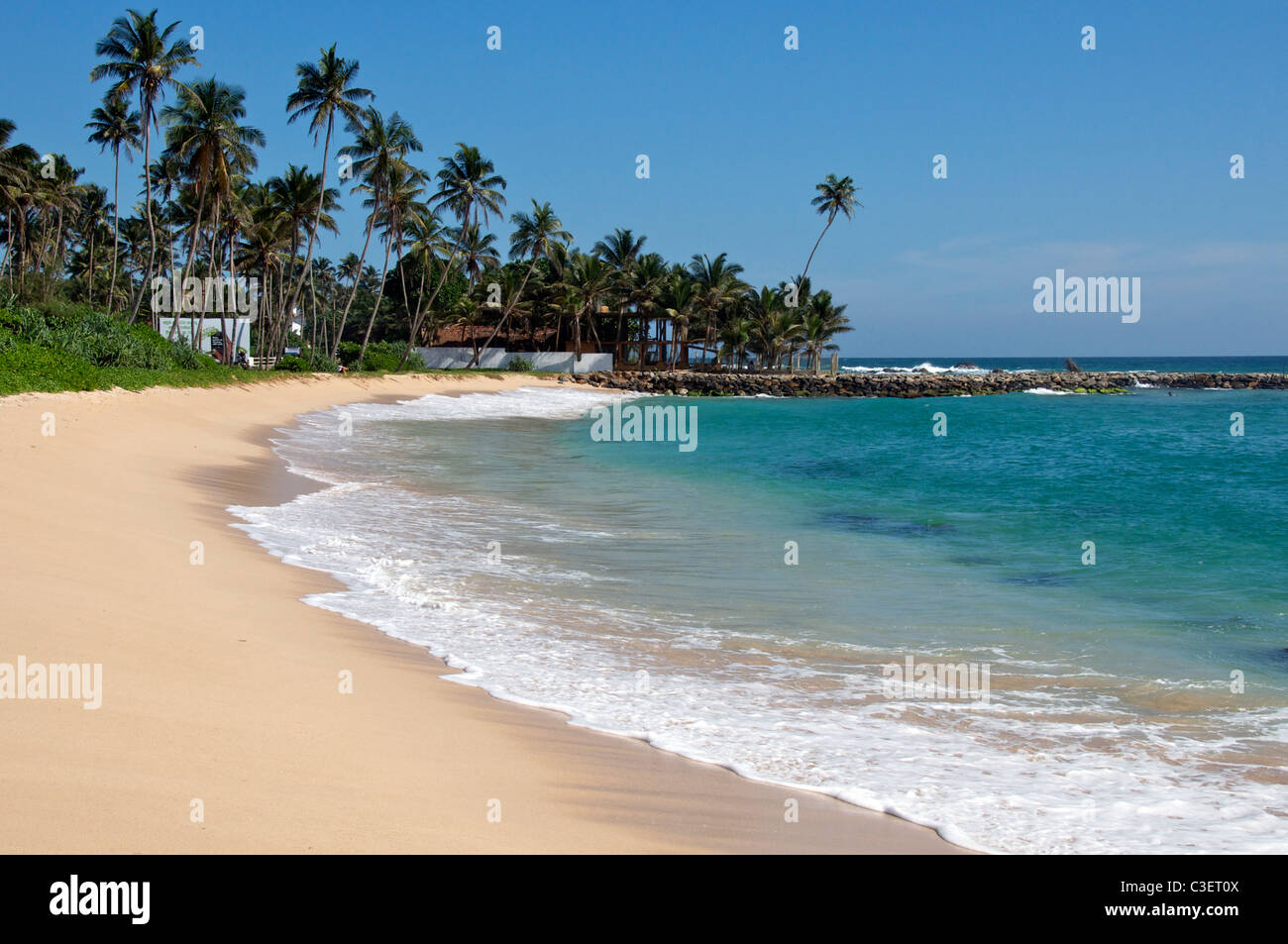 Koggala Beach sulla costa sud dello Sri Lanka Foto Stock