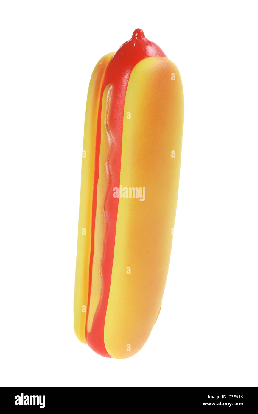 Hot dog pet giocattolo Foto Stock