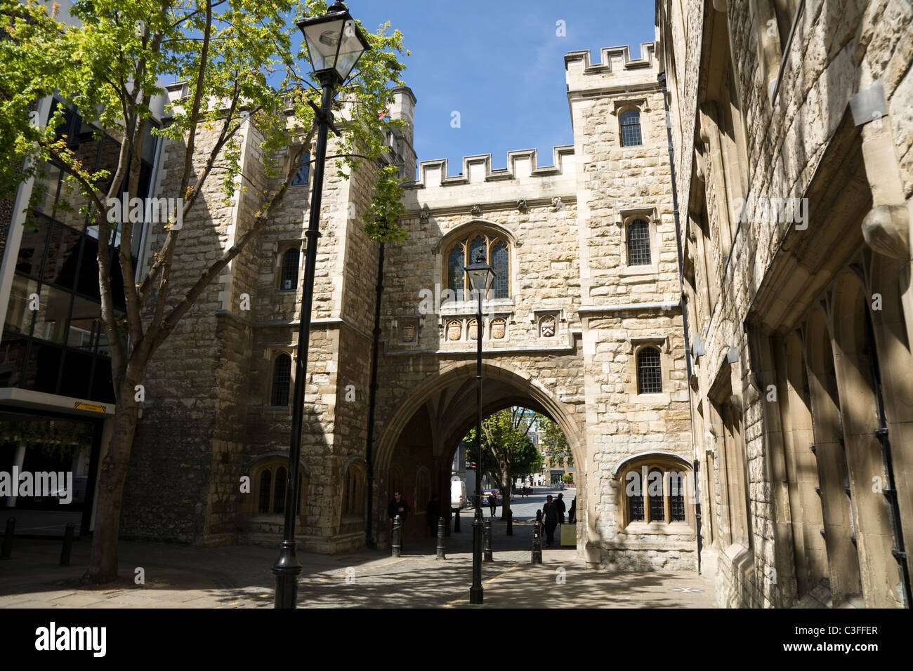 St John's Gate / Saint John 's Lane, Clerkenwell. Londra. Regno Unito. Foto Stock