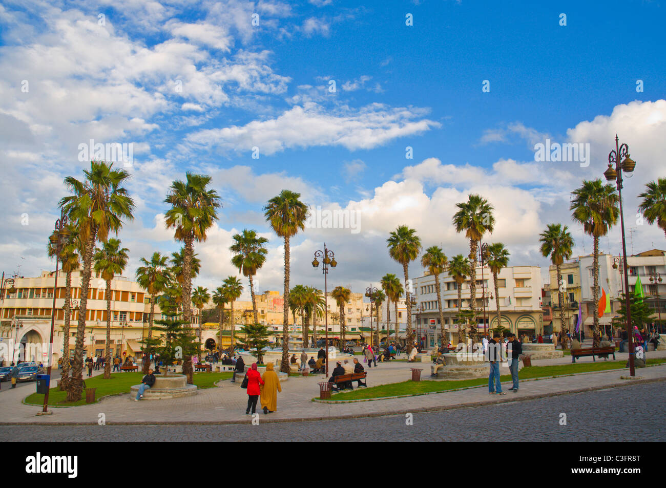 Le Grand Socco square Tangeri Marocco Africa settentrionale Foto Stock