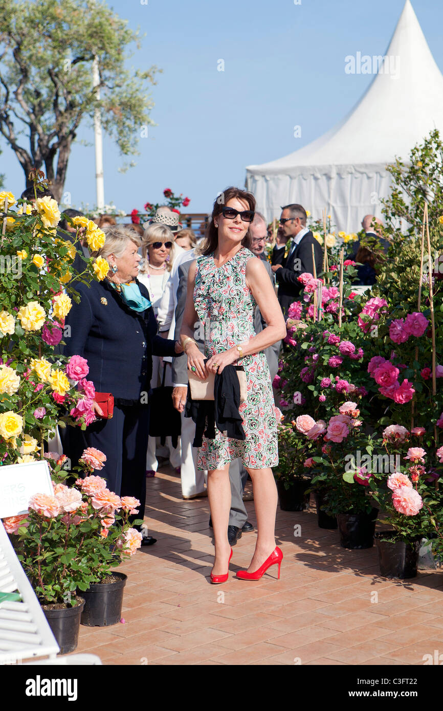 La principessa Carolina di Monaco alla cerimonia di inaugurazione del 44th International Bouquet Concorrenza, Monaco, Maggio 2011 Foto Stock