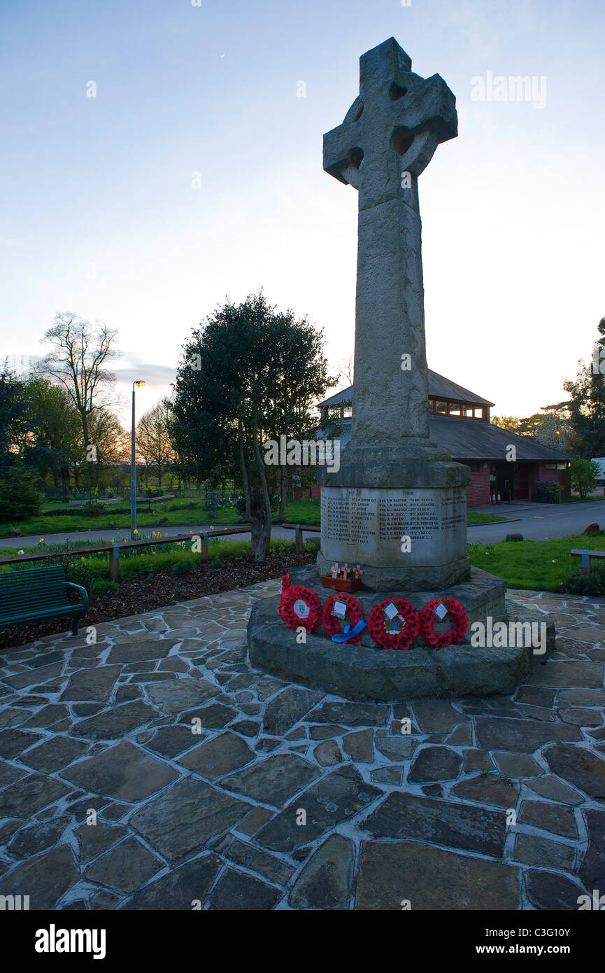 Chigwell Village Memoriale di guerra Foto Stock