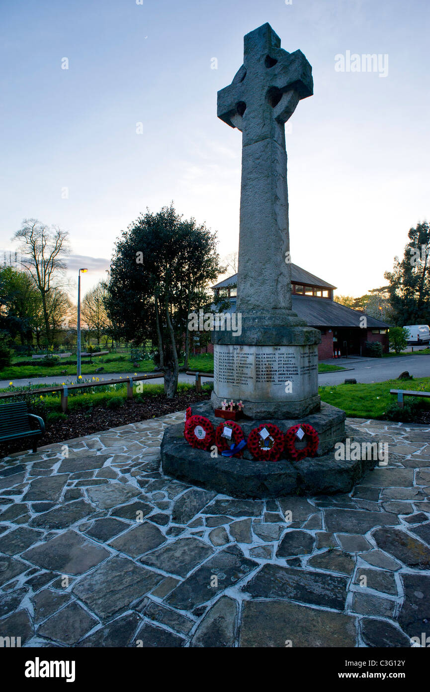 Chigwell Village Memoriale di guerra Foto Stock
