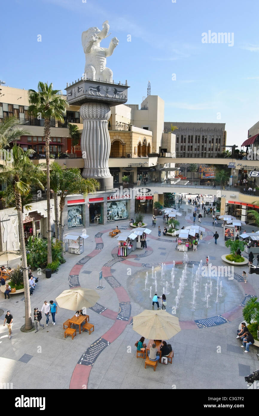 Famosa in tutto il mondo di Hollywood e Highland Center. Foto Stock