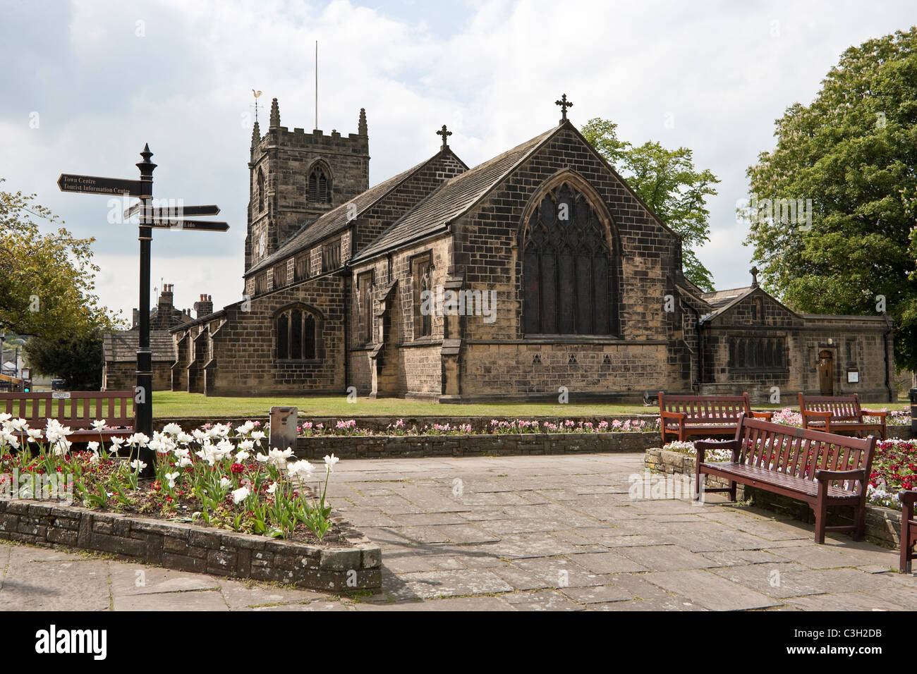 Tutti i Santi Chiesa Parrocchiale a Ilkley West Yorkshire Foto Stock