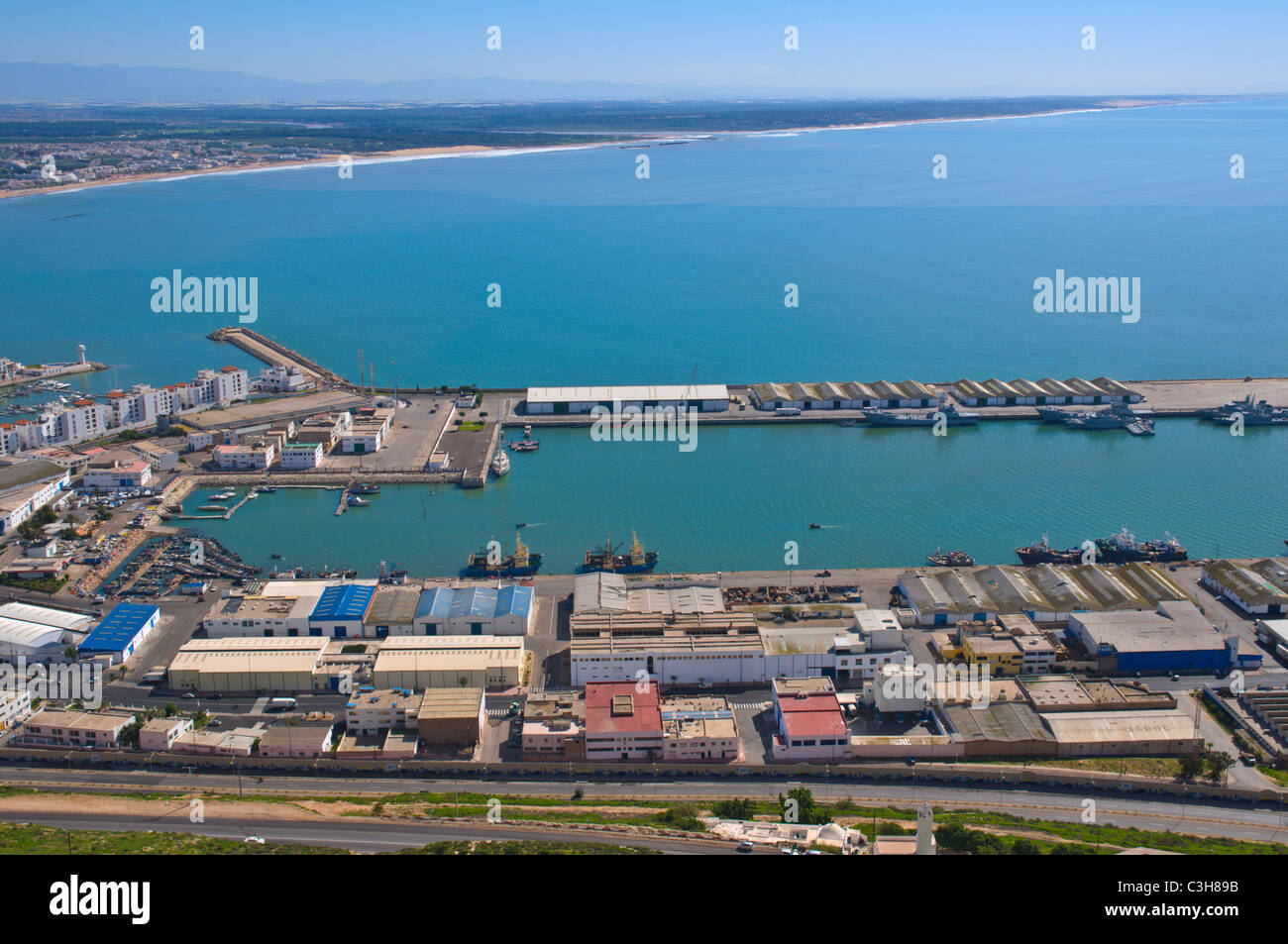 Porta per barche da pesca in Marina Port Agadir il Souss Marocco del Sud Africa Foto Stock